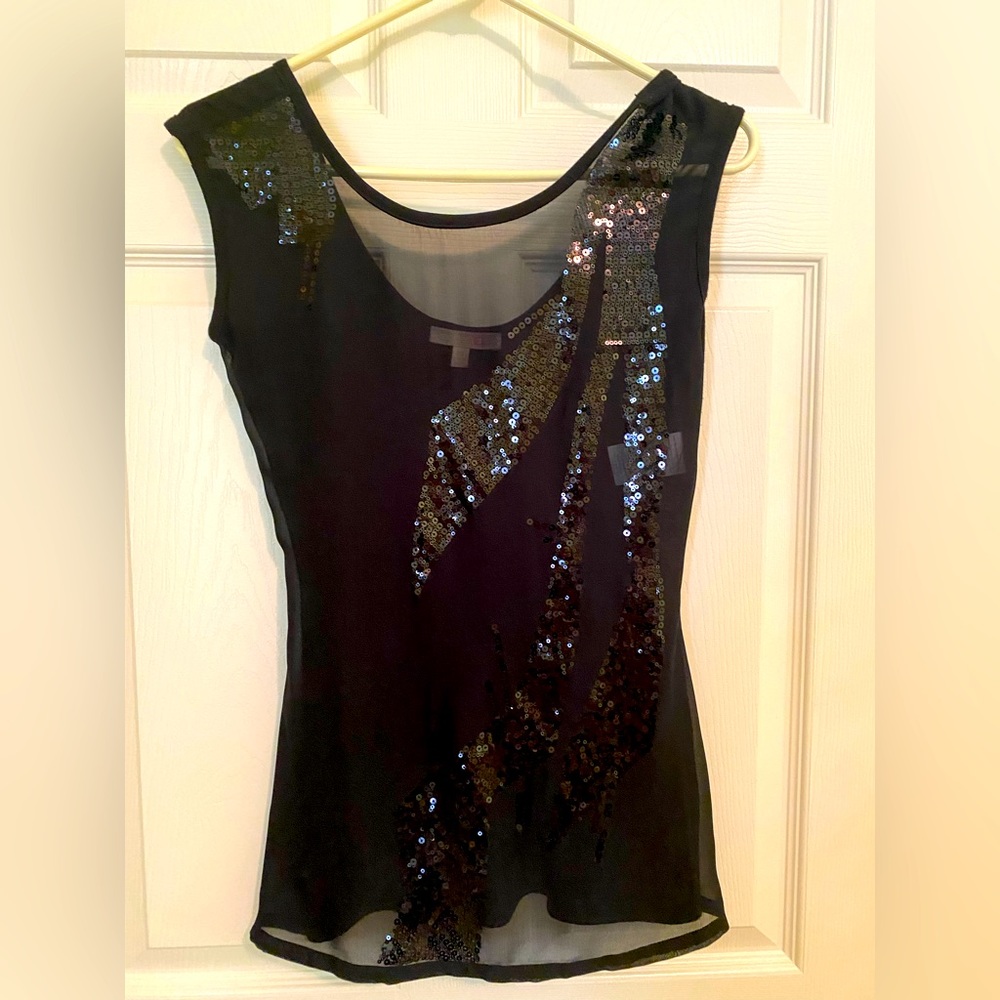 GB black sequin top